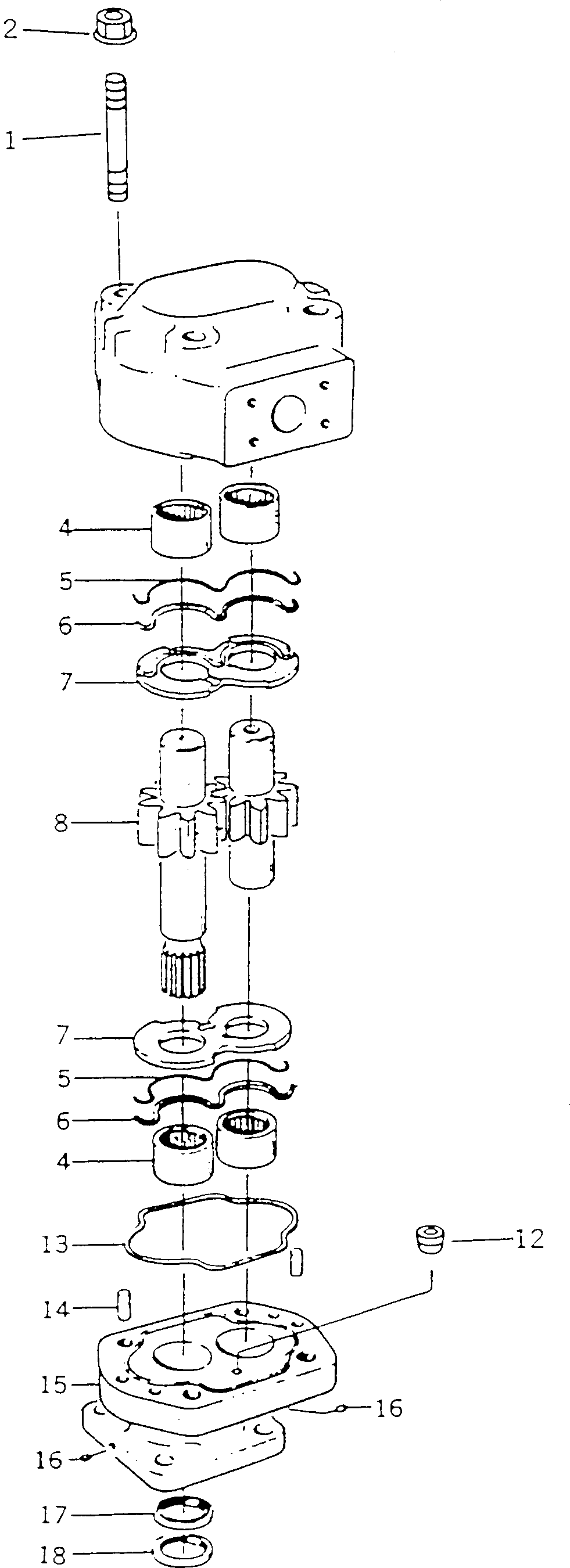 PUMP ASS'Y,HYDRAULIC BW055667 KOMATSU