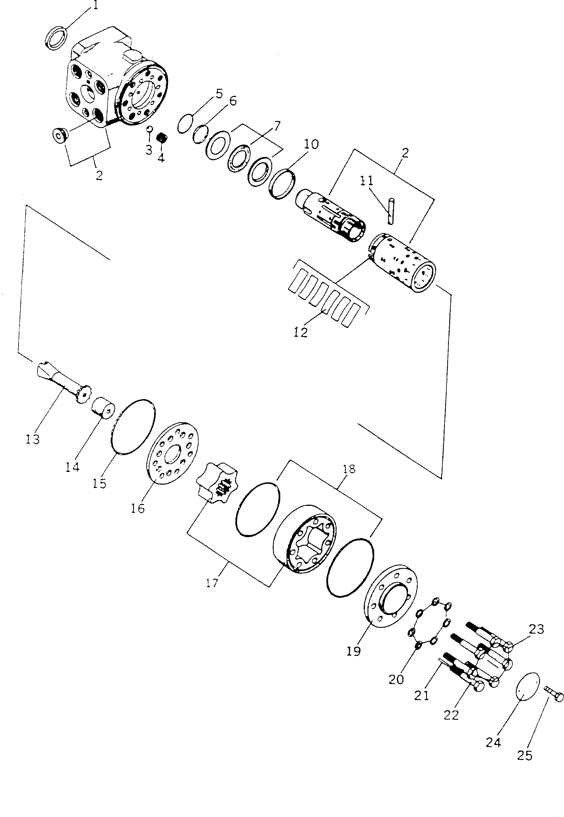 SEAL SET,STEERING VALVE BW055545 KOMATSU