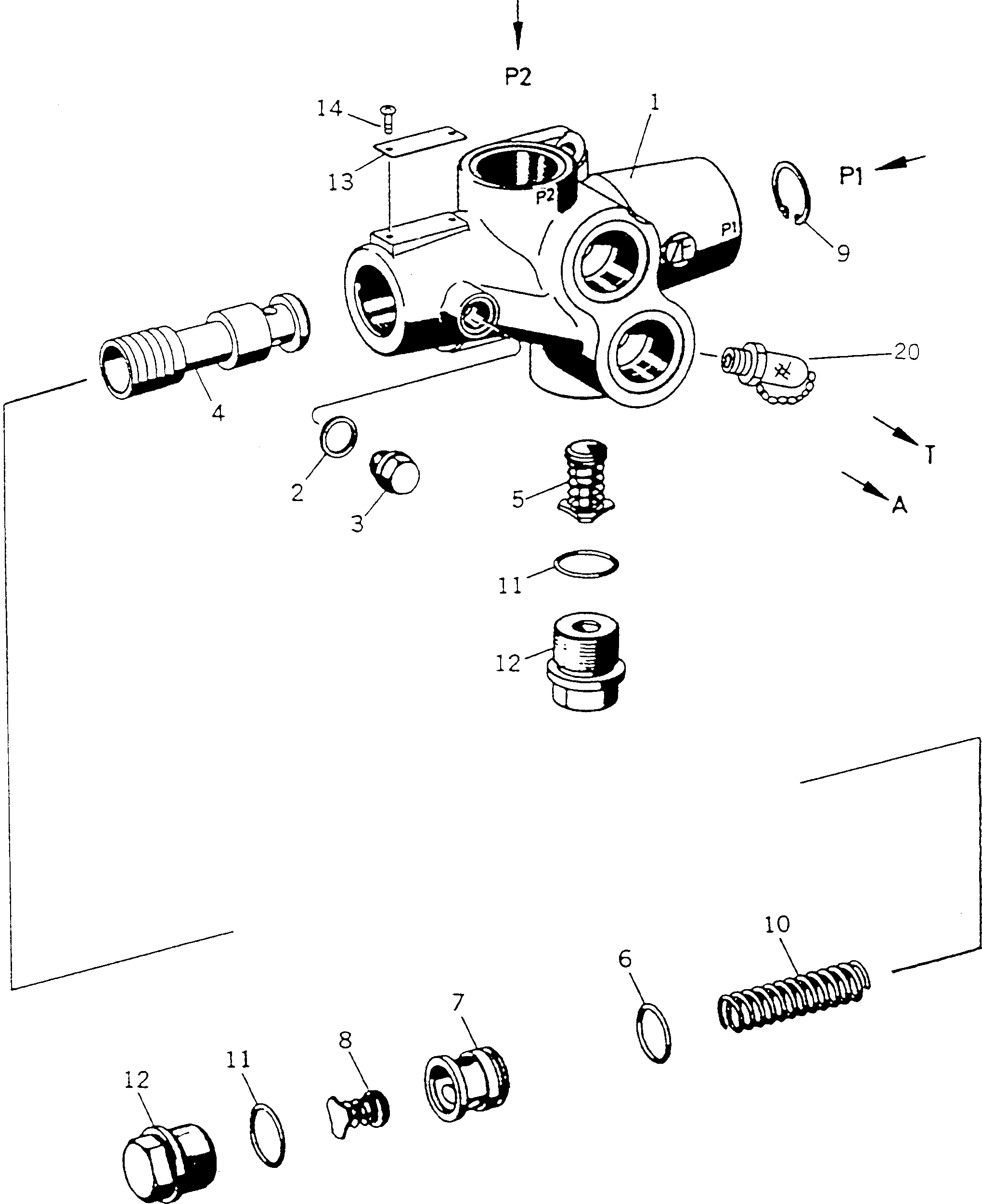 Клапан BW055523 KOMATSU