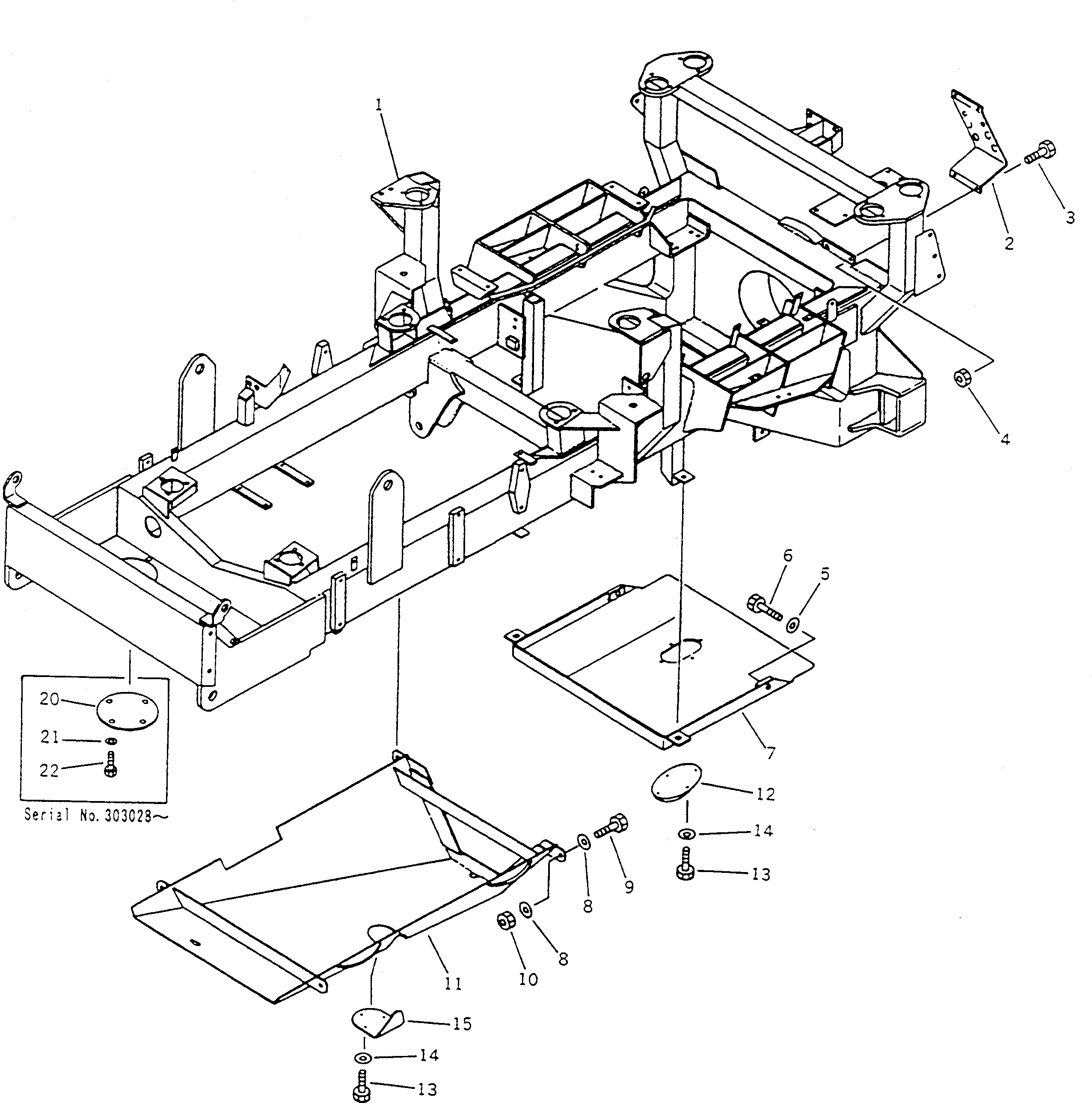 FRAME,FRONT BW000496 KOMATSU