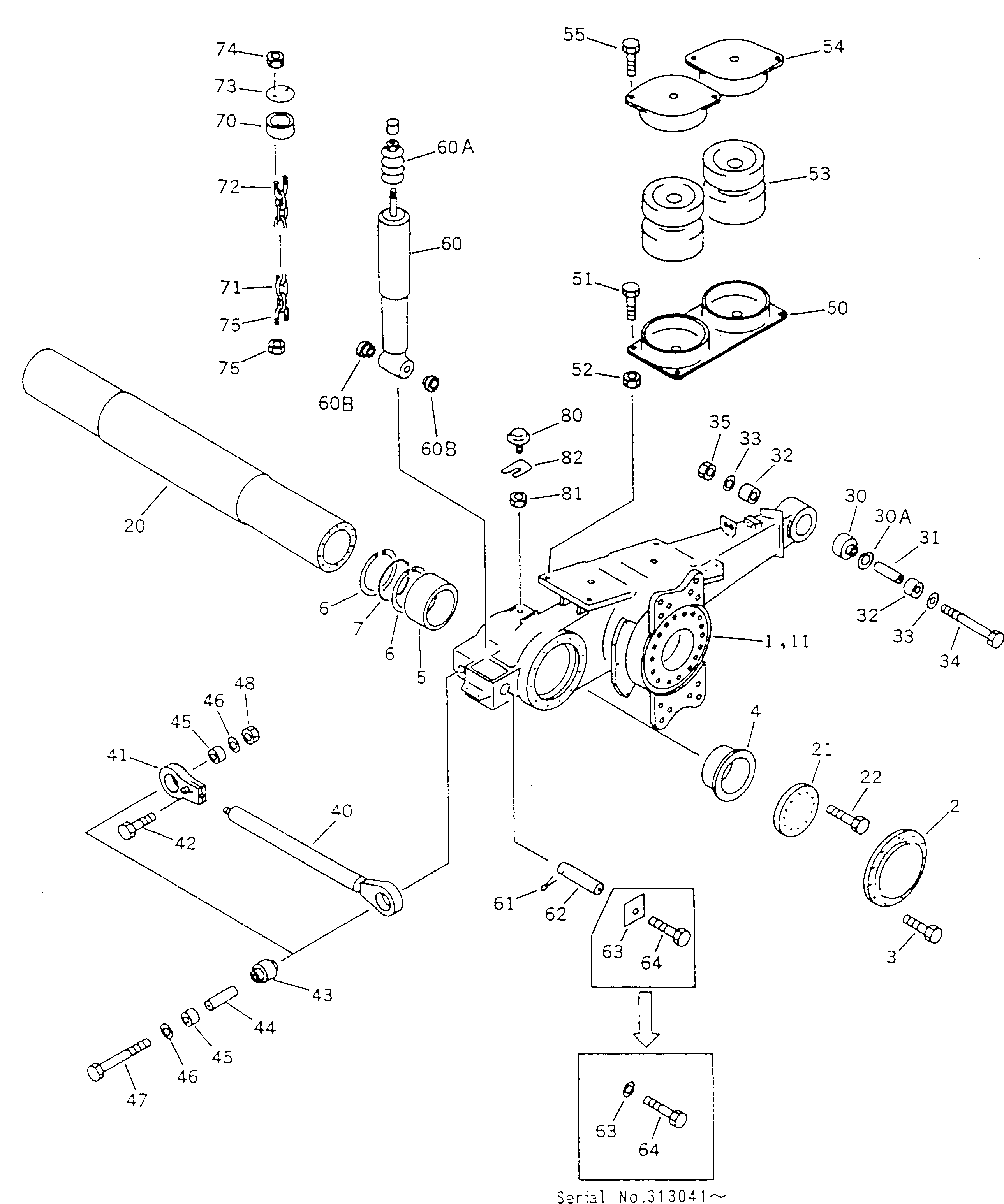 Пластина BW044605 KOMATSU