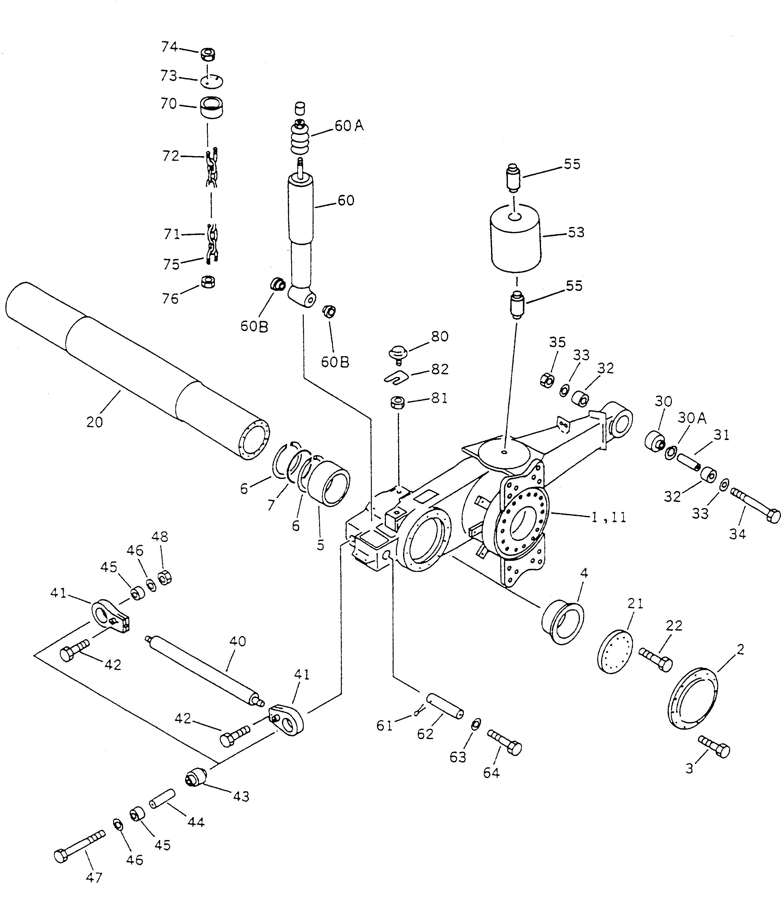 TIE ROD ASS'Y BW035963 KOMATSU