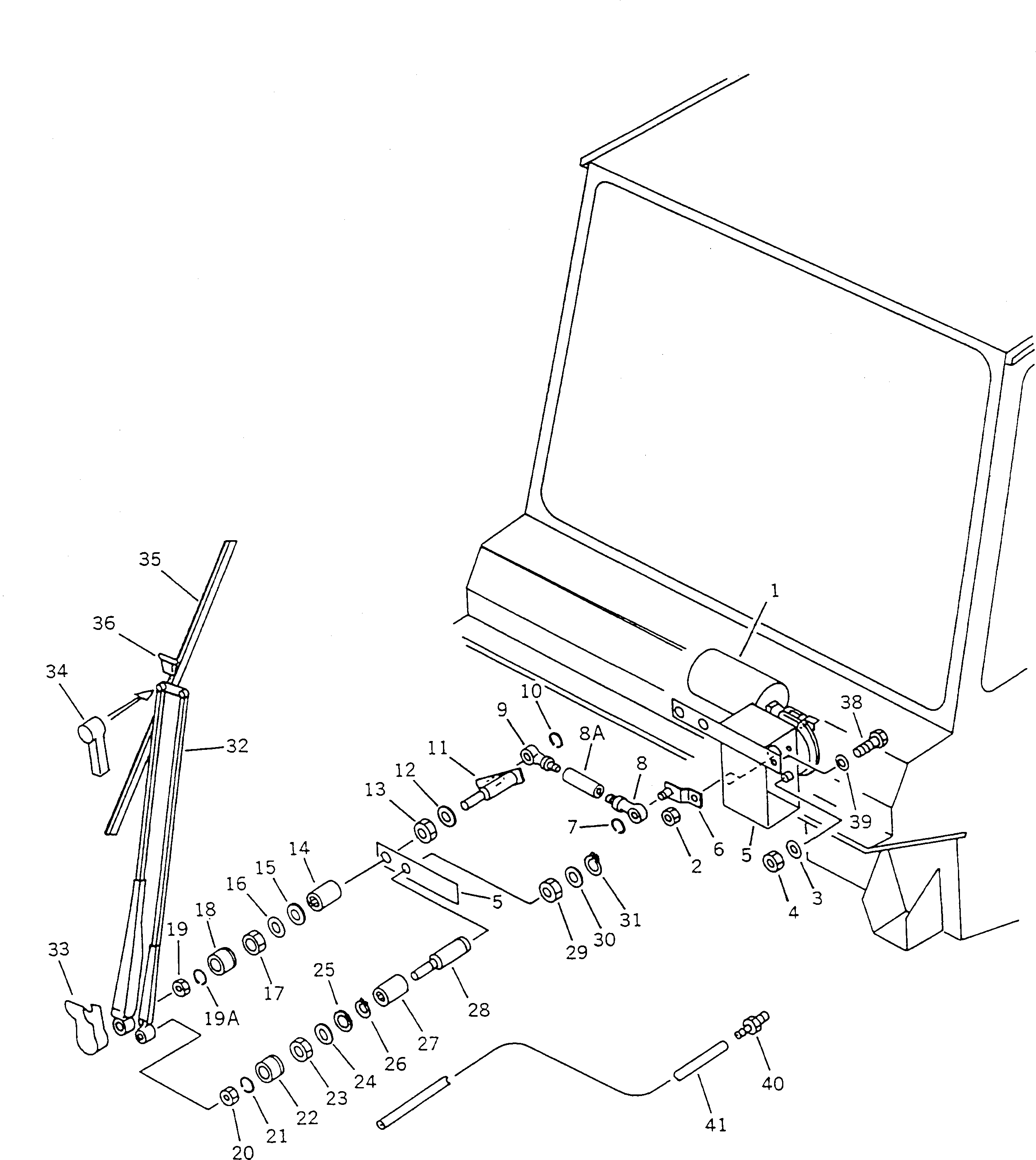 ARM ASS'Y,WIPER BW056652 KOMATSU