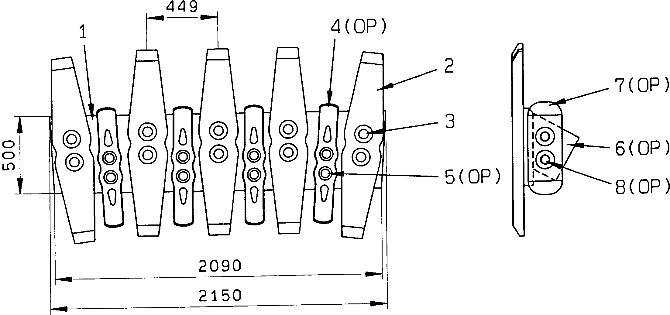 LIP (WELDED) PZKV171368 KOMATSU