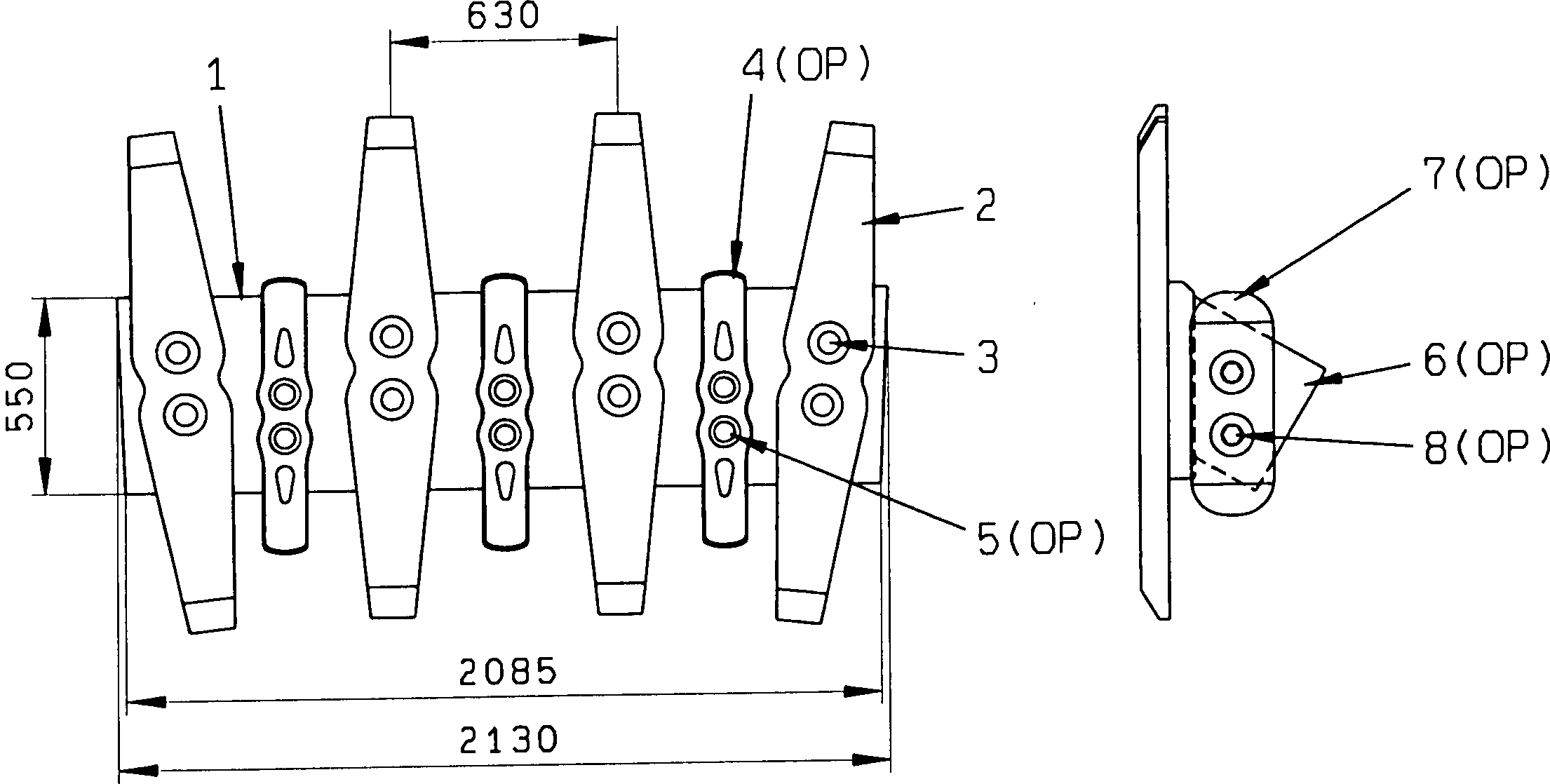 LIP (WELDED) PZKV171371 KOMATSU