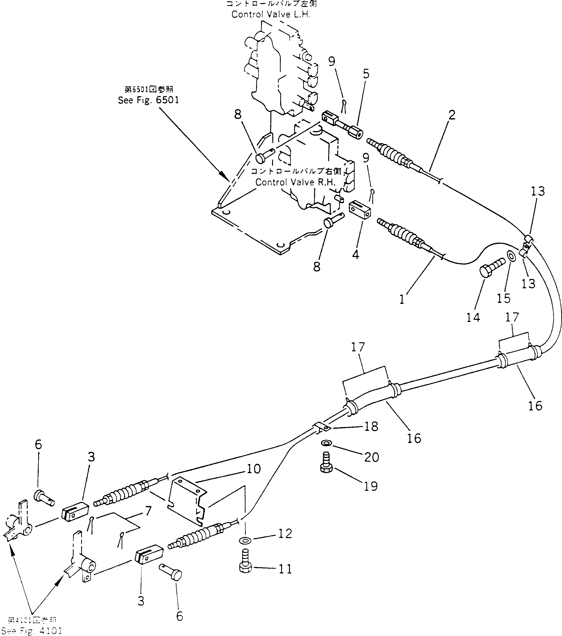 кабель 203-43-59370 KOMATSU