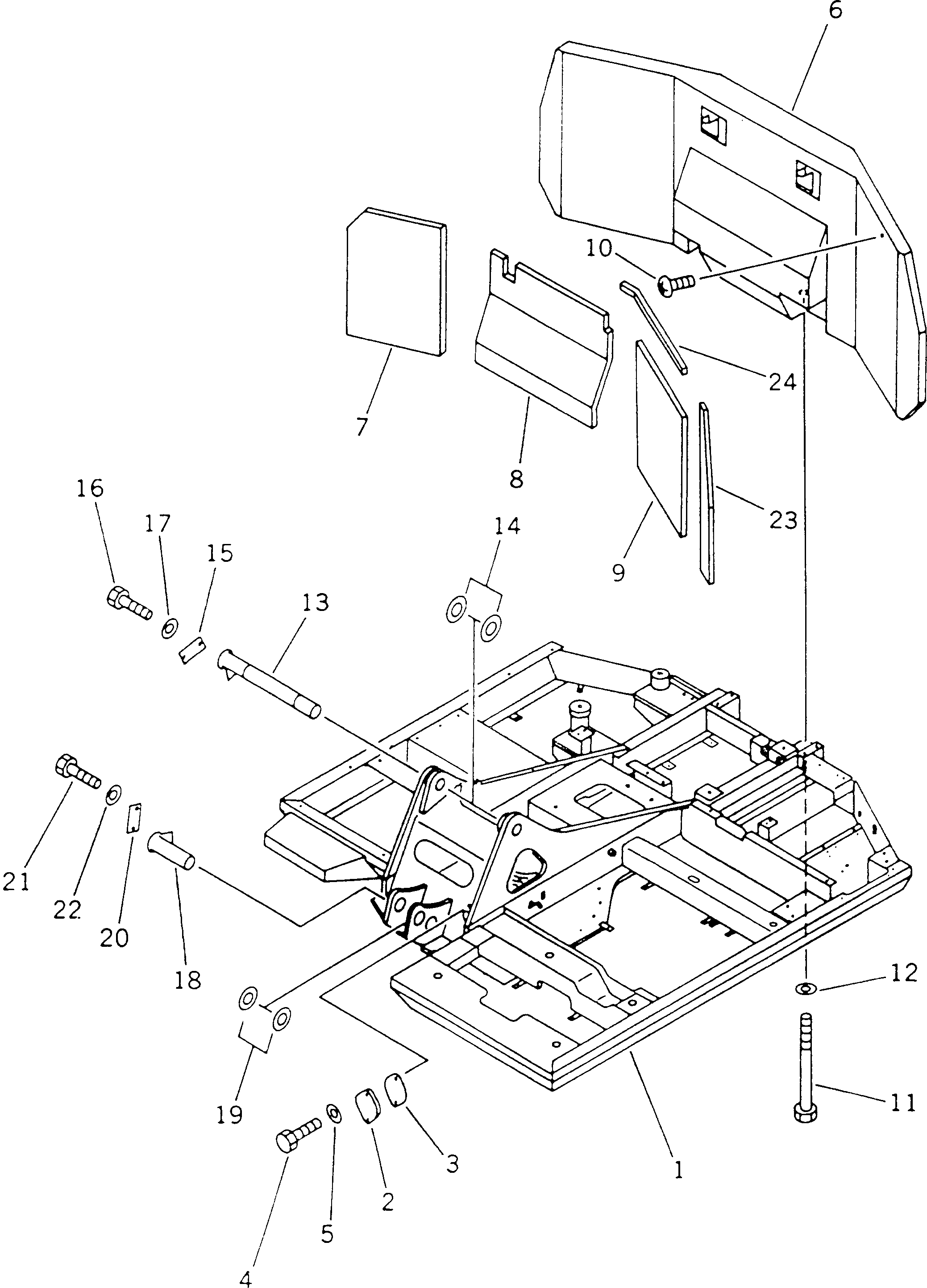 REVOLVING FRAME A. 201-46-63104 KOMATSU