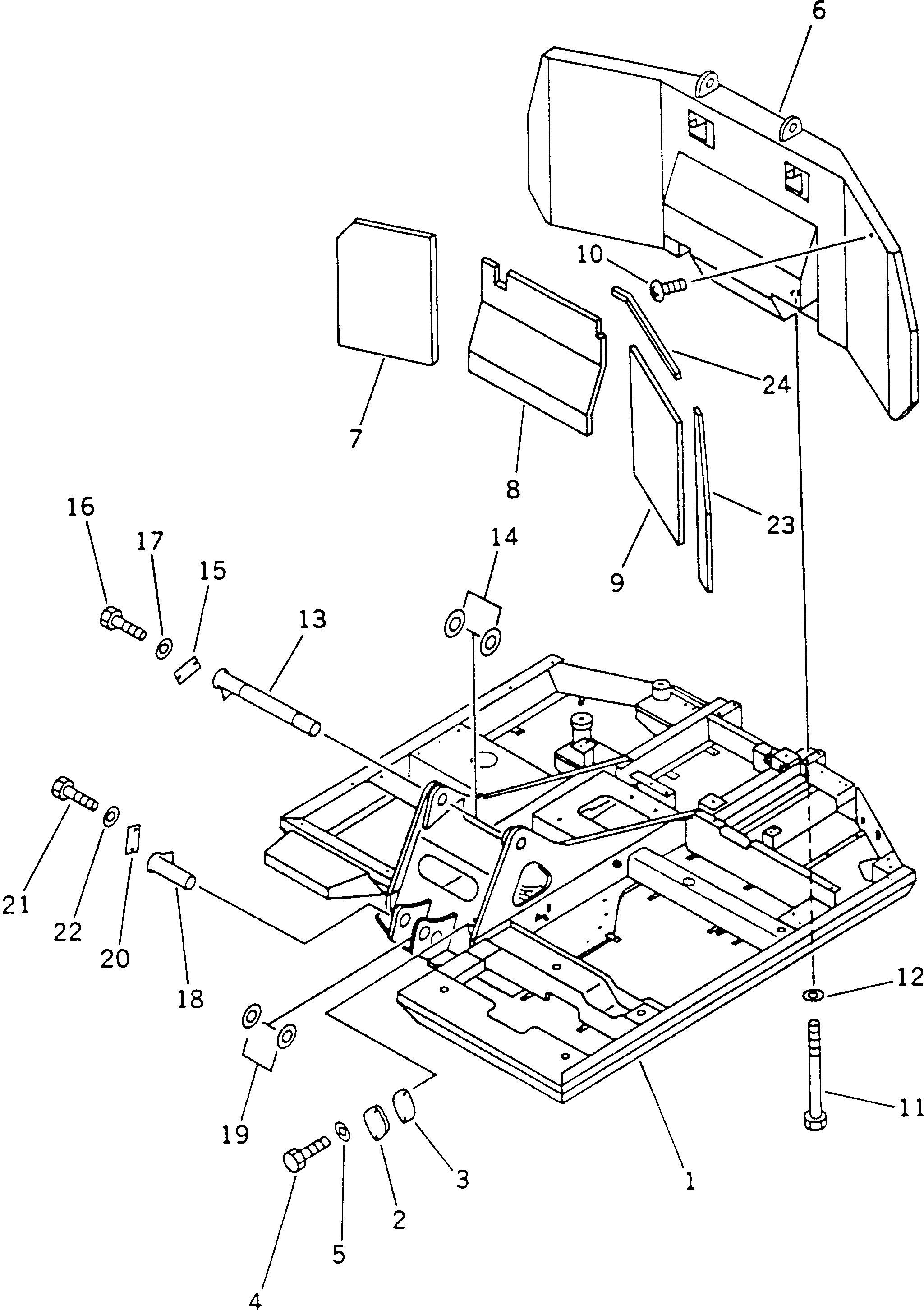 REVOLVING FRAME A.,(INCLUDE WITH ATT.ADD.FILTER) 201-46-63304 KOMATSU