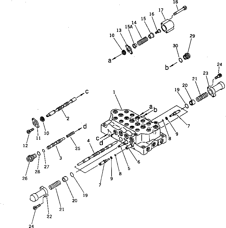 Клапан в сборе 709-25-13301 KOMATSU