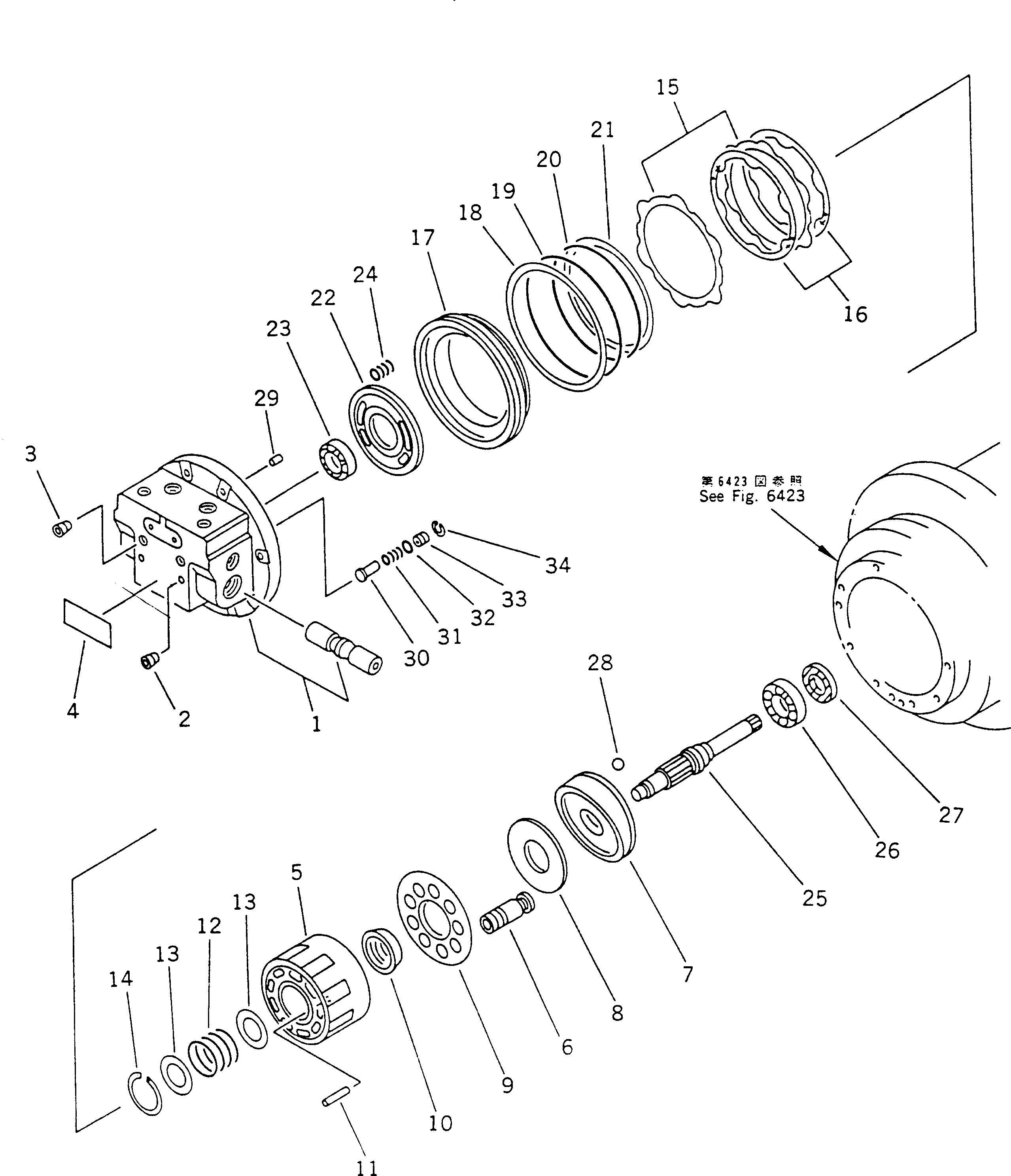 MOTOR ASS'Y,HYDRAULIC TZ920A200000ZA KOMATSU