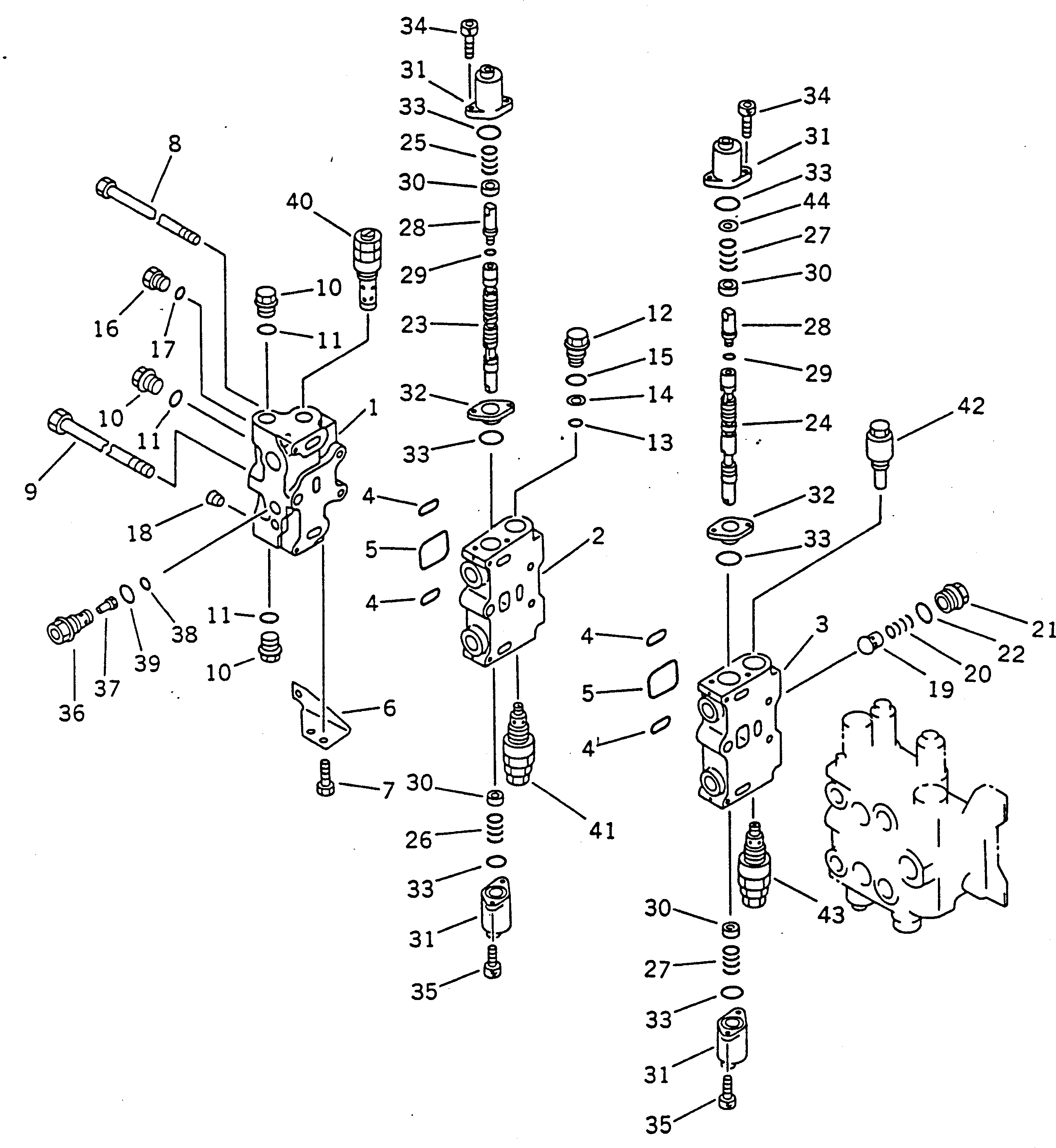 VALVE ASS'Y,R.H. 700-85-48001 KOMATSU