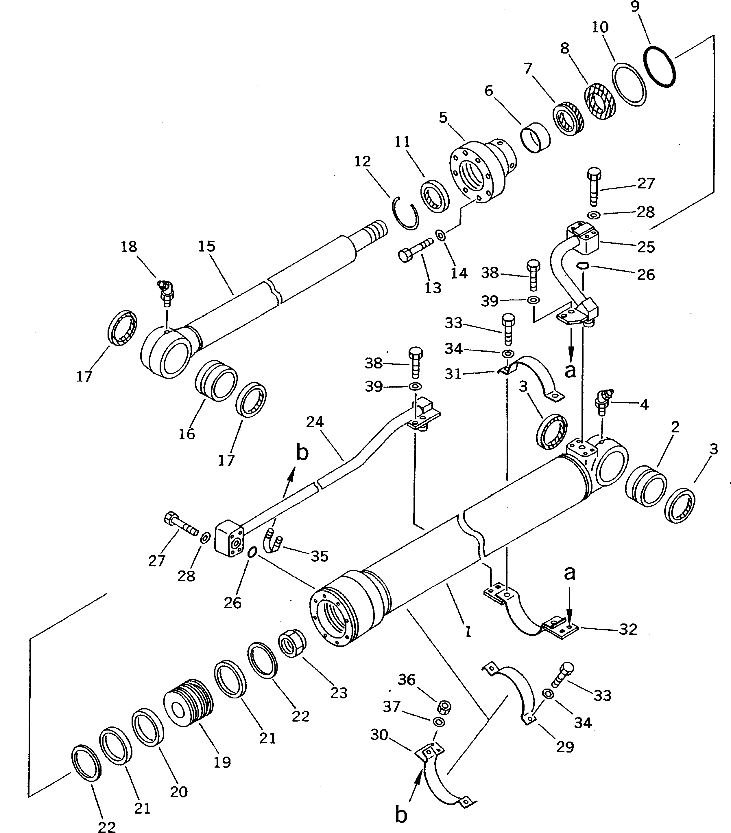 CYLINDER ASS'Y,BUCKET 203-63-02131 KOMATSU