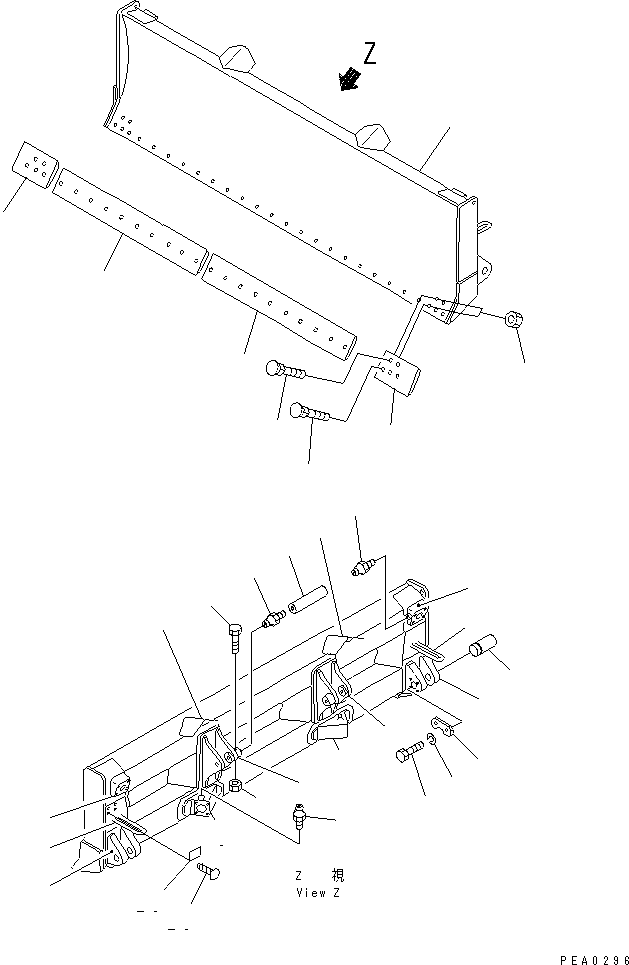 Щётка стеклоочистителя 13F-70-21100 KOMATSU