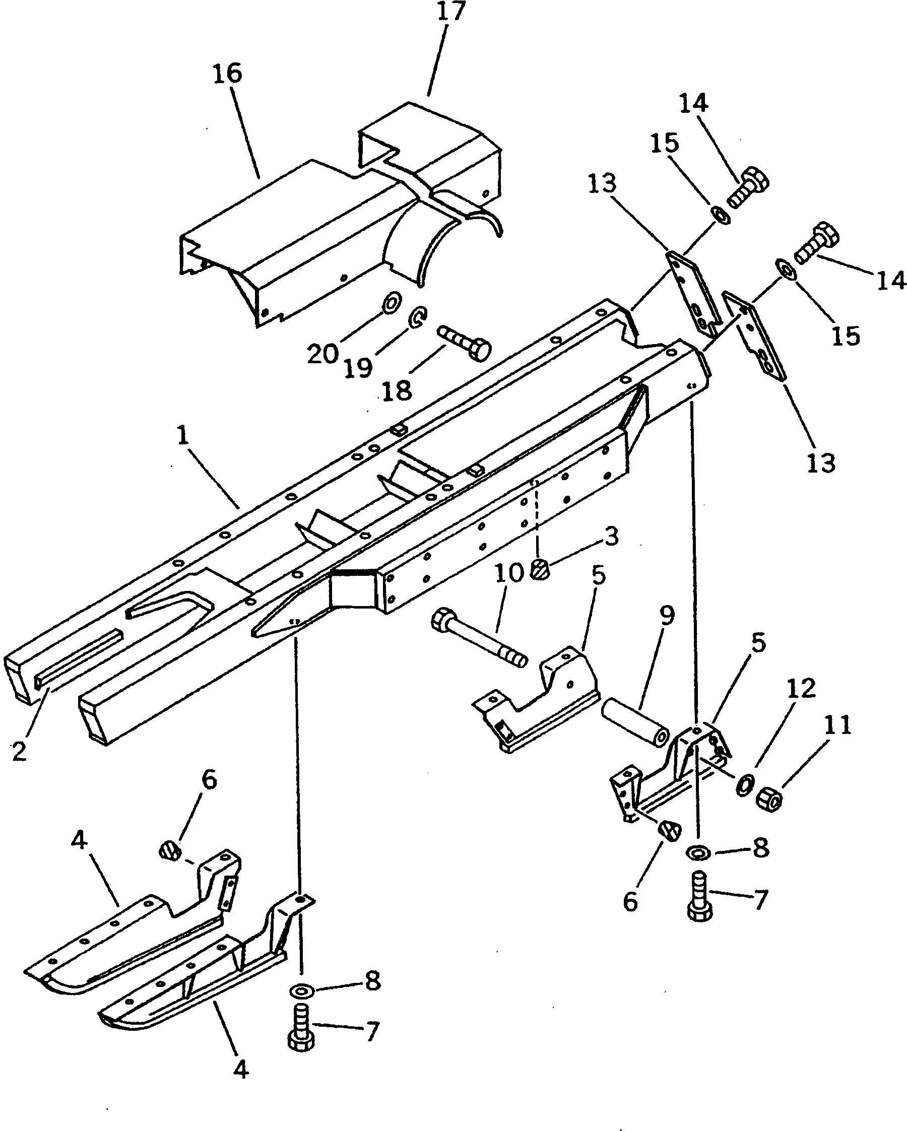 FRAME,TRACK¤ L.H. \0\11G-30-49110 KOMATSU