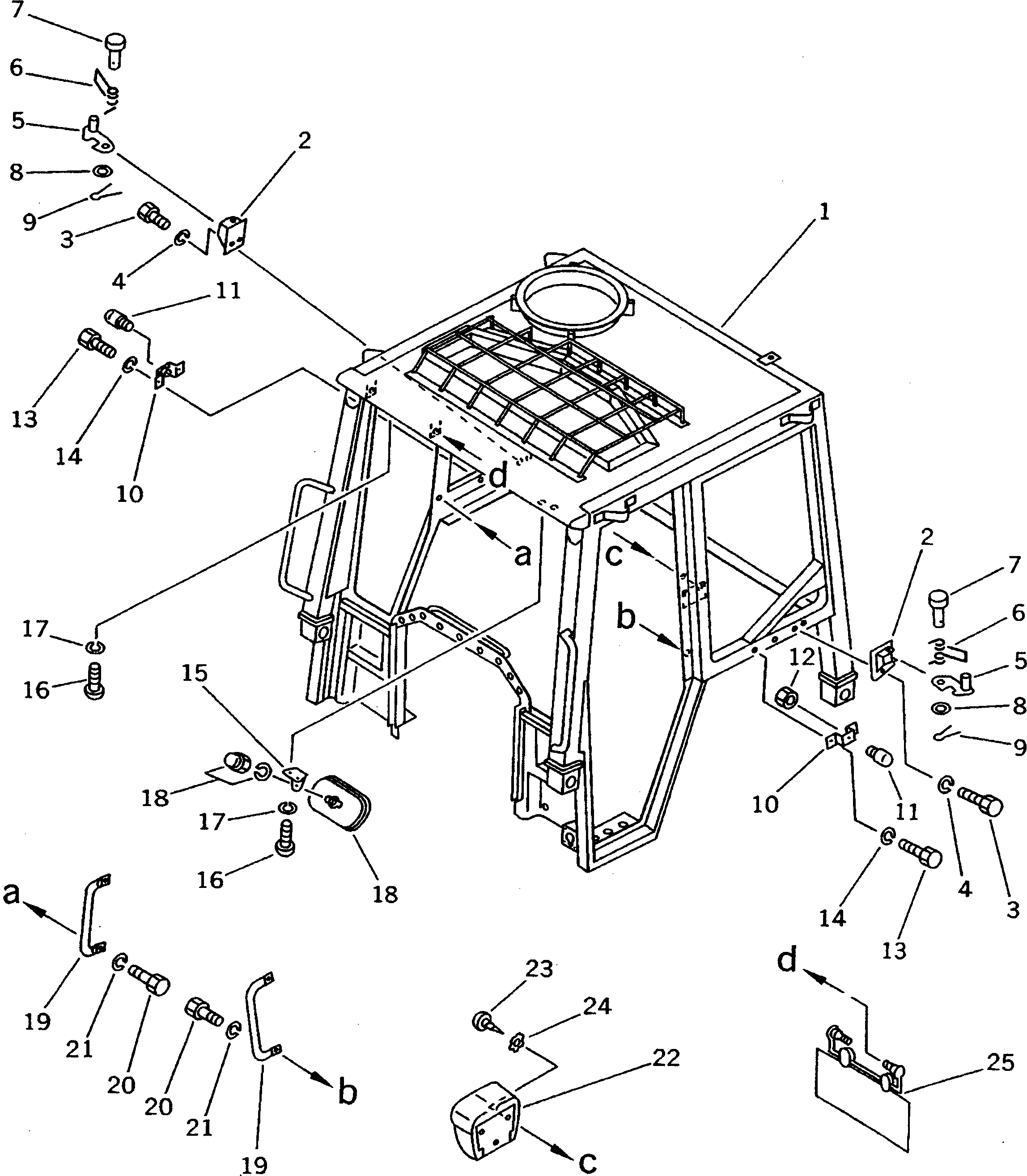 CAB,STEEL 114-X11-1111 KOMATSU