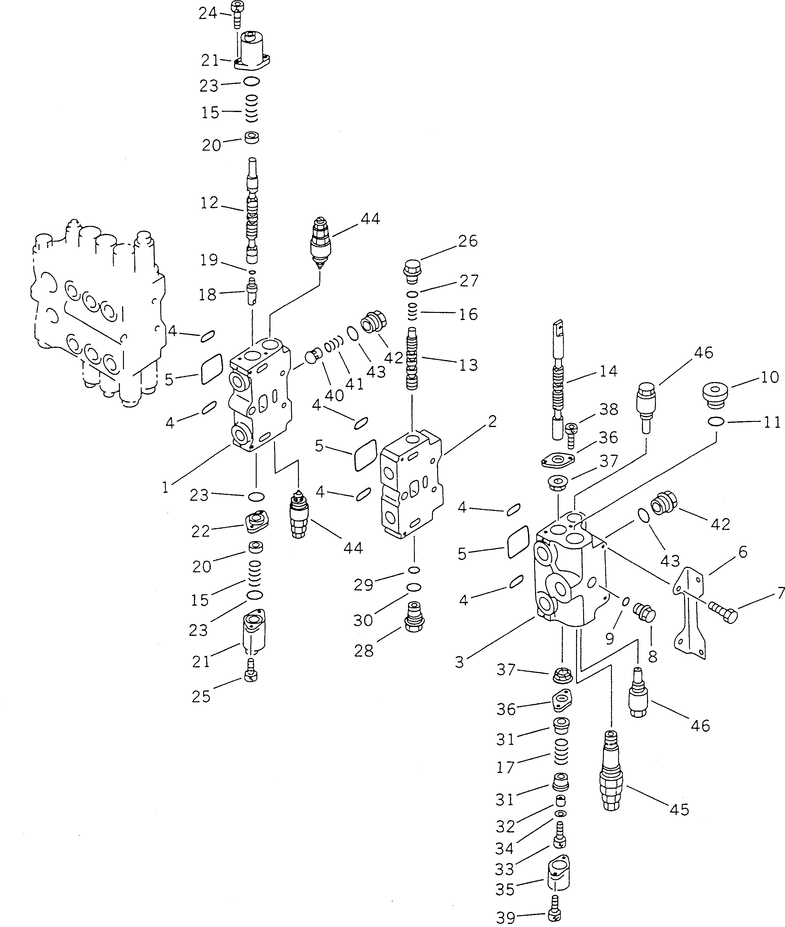 VALVE ASS'Y,R.H. (709-86-11700) KOMATSU