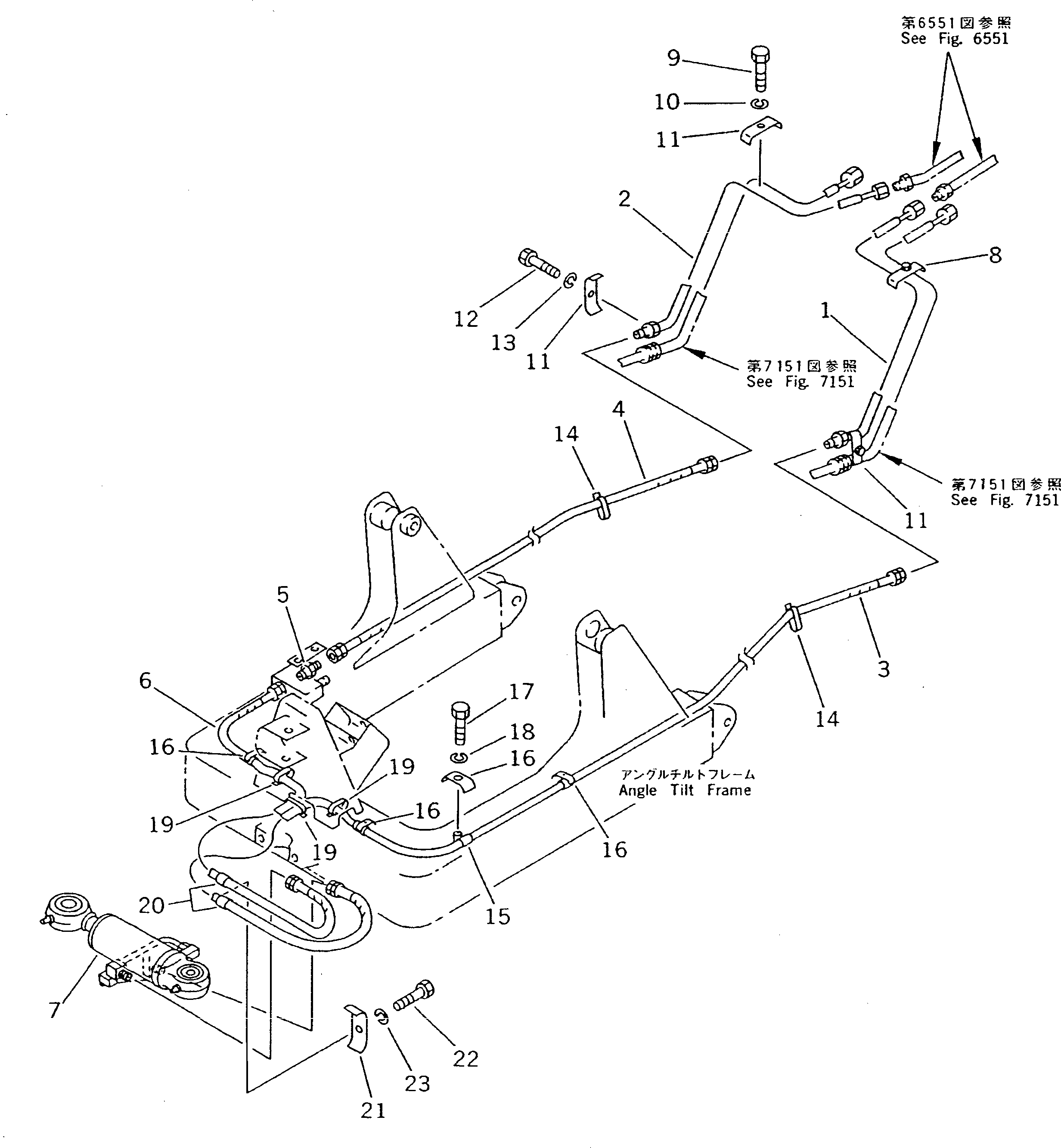 CYLINDER ASS'Y,TILT (101-63-02041) KOMATSU