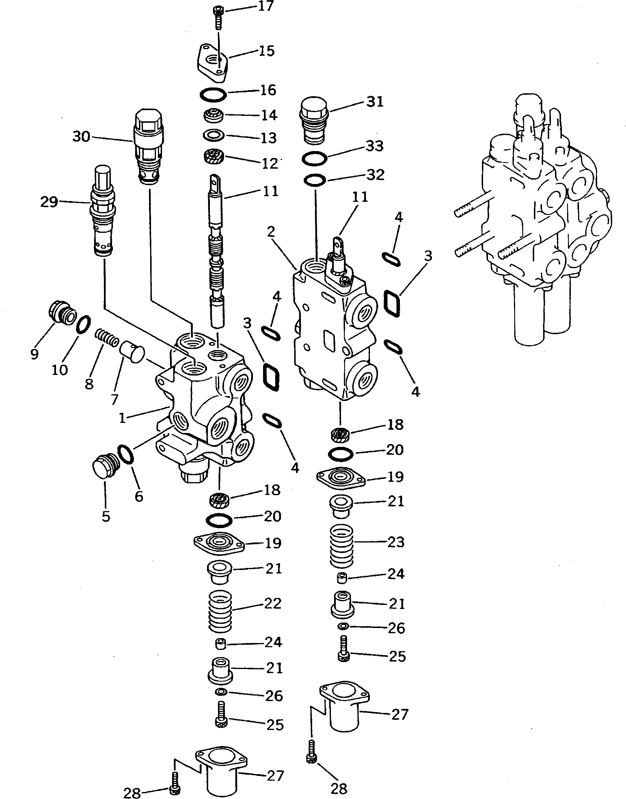 Управляющий клапан 700-84-43001 KOMATSU