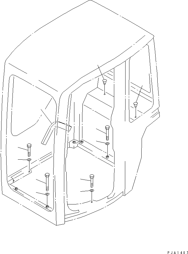 Болт 01011-D1010 KOMATSU