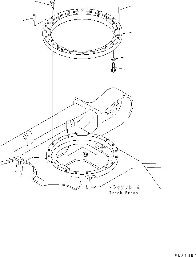 CIRCLE ASS'Y,SWING 20U-25-21101 KOMATSU