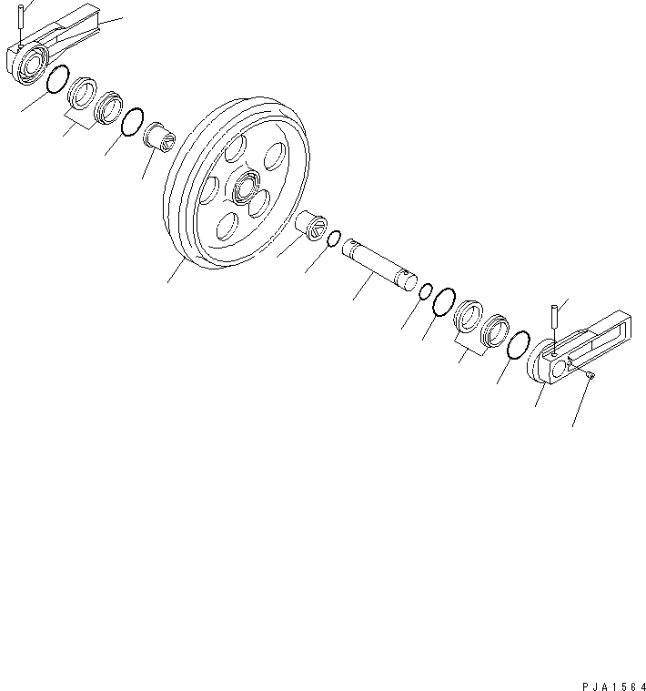 Направляющее колесо 201-30-D0110 KOMATSU