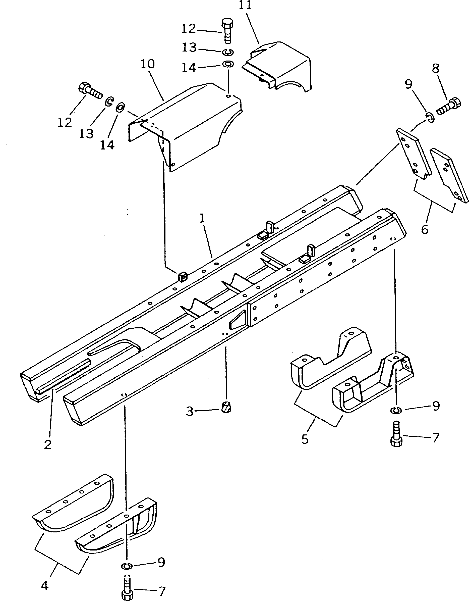 FRAME,TRACK, L.H. 10G-30-29112 KOMATSU