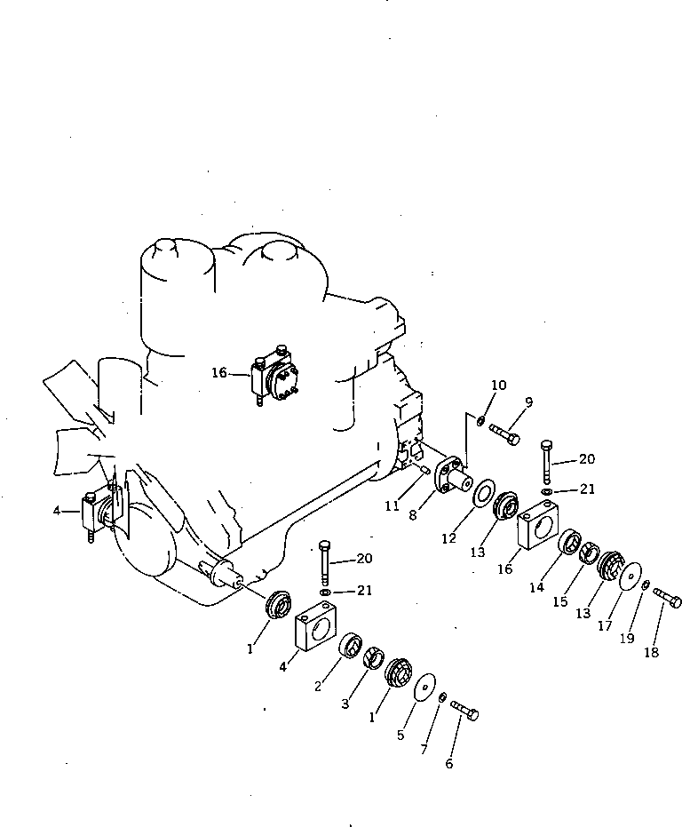 Палец 14X-01-11121 KOMATSU