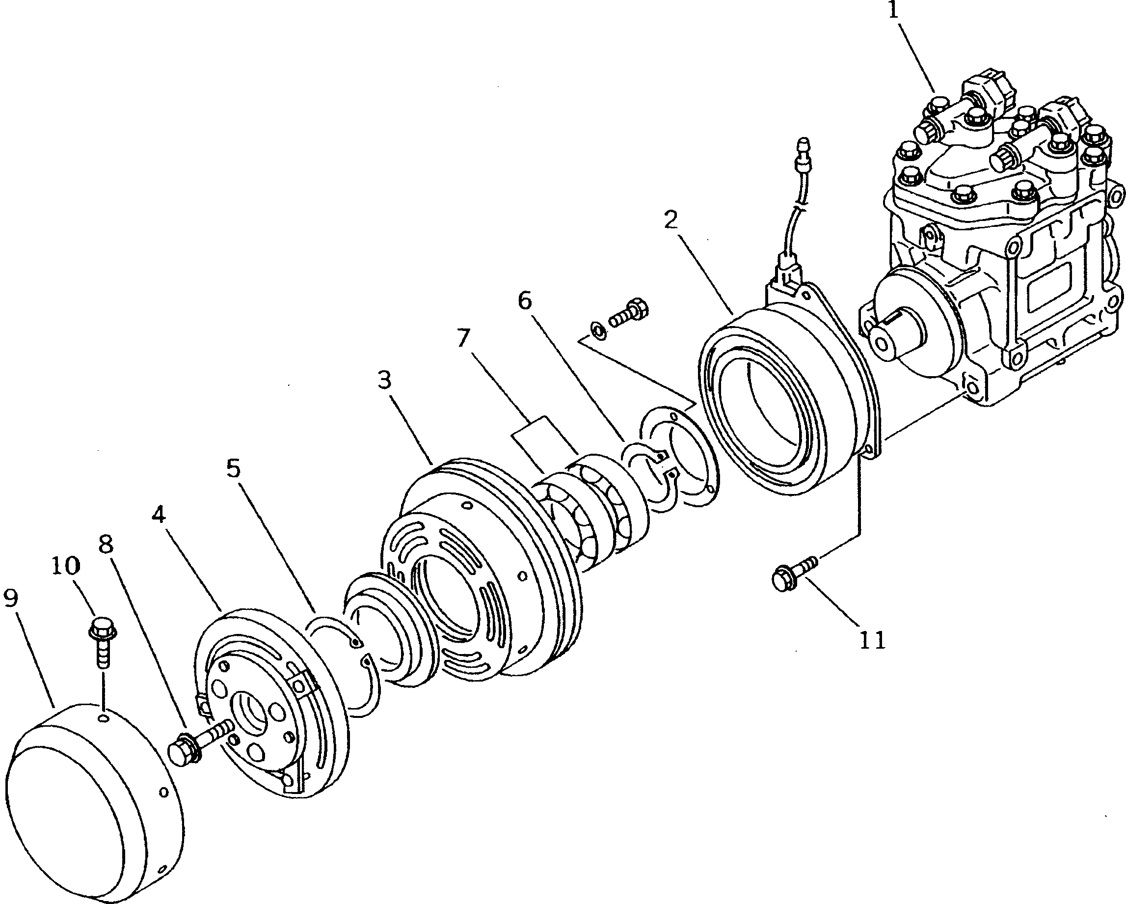 Компрессор ND047200-4451 KOMATSU