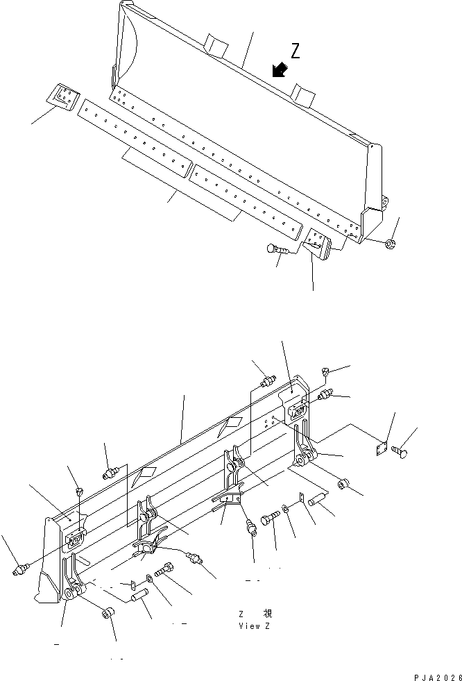 BLADE,(FOR SHAKEN-BUHIN) 14X-860-1312 KOMATSU