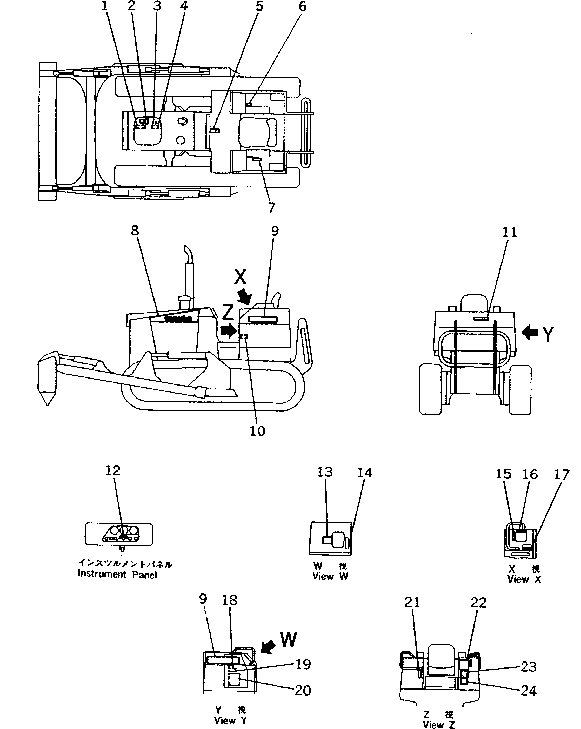 Табличка смазки 114-98-41371 KOMATSU