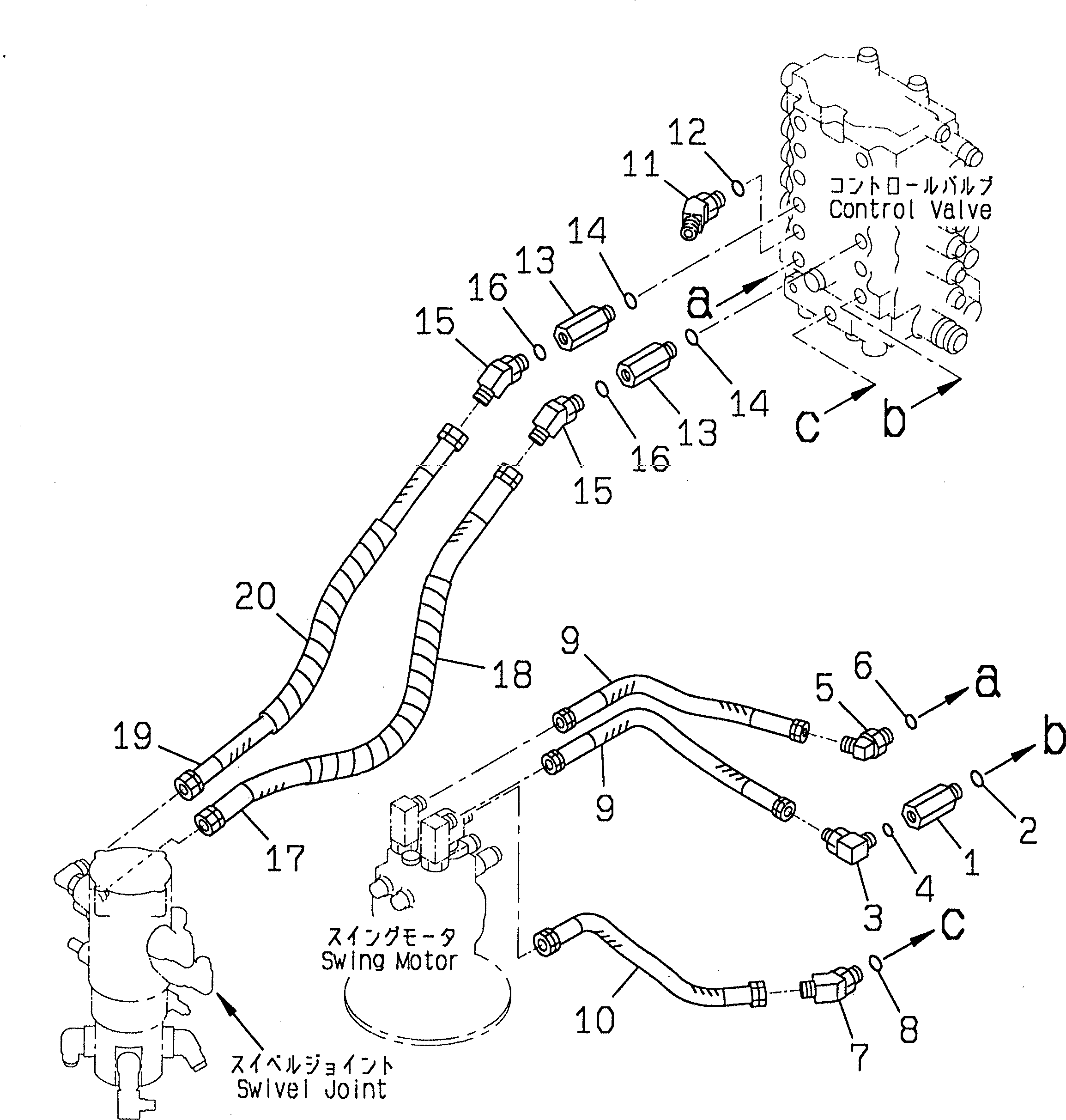 HOSE¤ 330MM 203-62-61443 KOMATSU