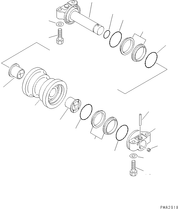Упорное кольцо 203-30-65130 KOMATSU