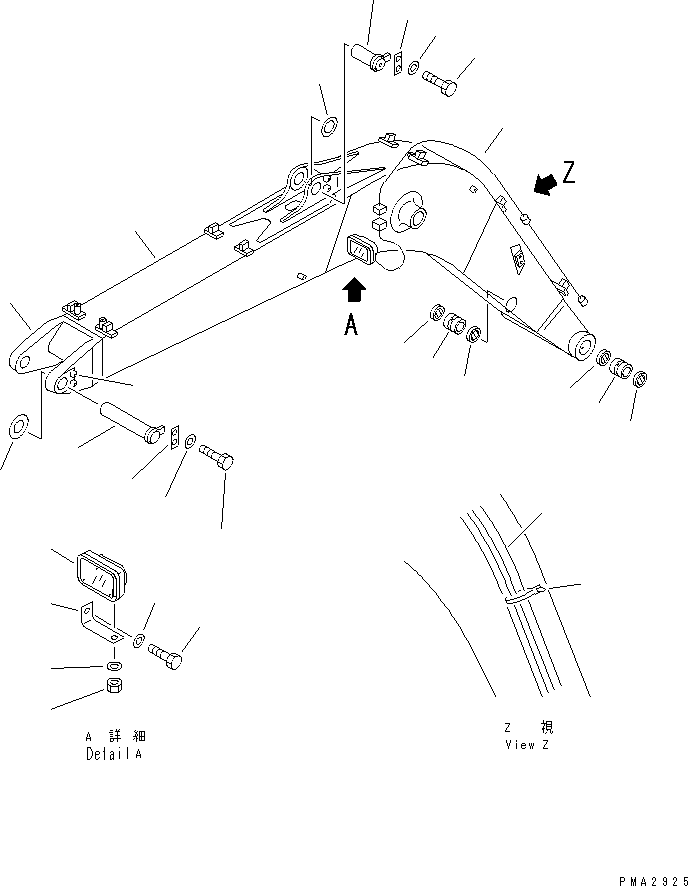 Стрела в сборе 202-70-00780 KOMATSU