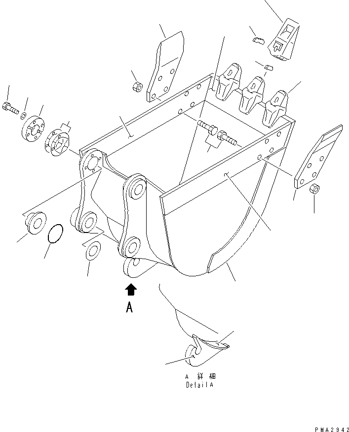 Ковш в сборе 203-926-0261 KOMATSU