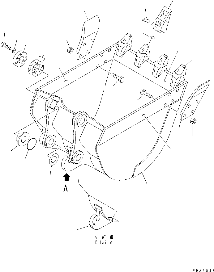 Ковш в сборе 203-926-0291 KOMATSU