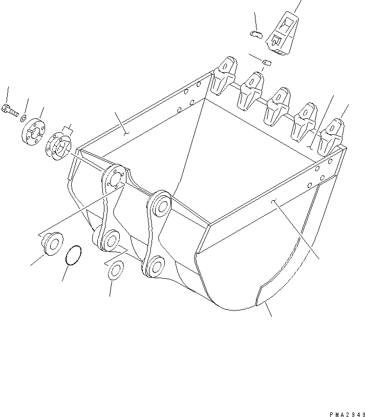 Ковш в сборе 202-920-0080 KOMATSU