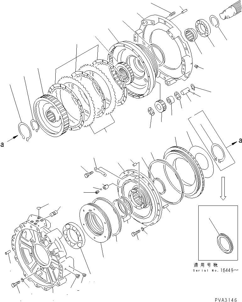 Кольцо 144-15-22891 KOMATSU
