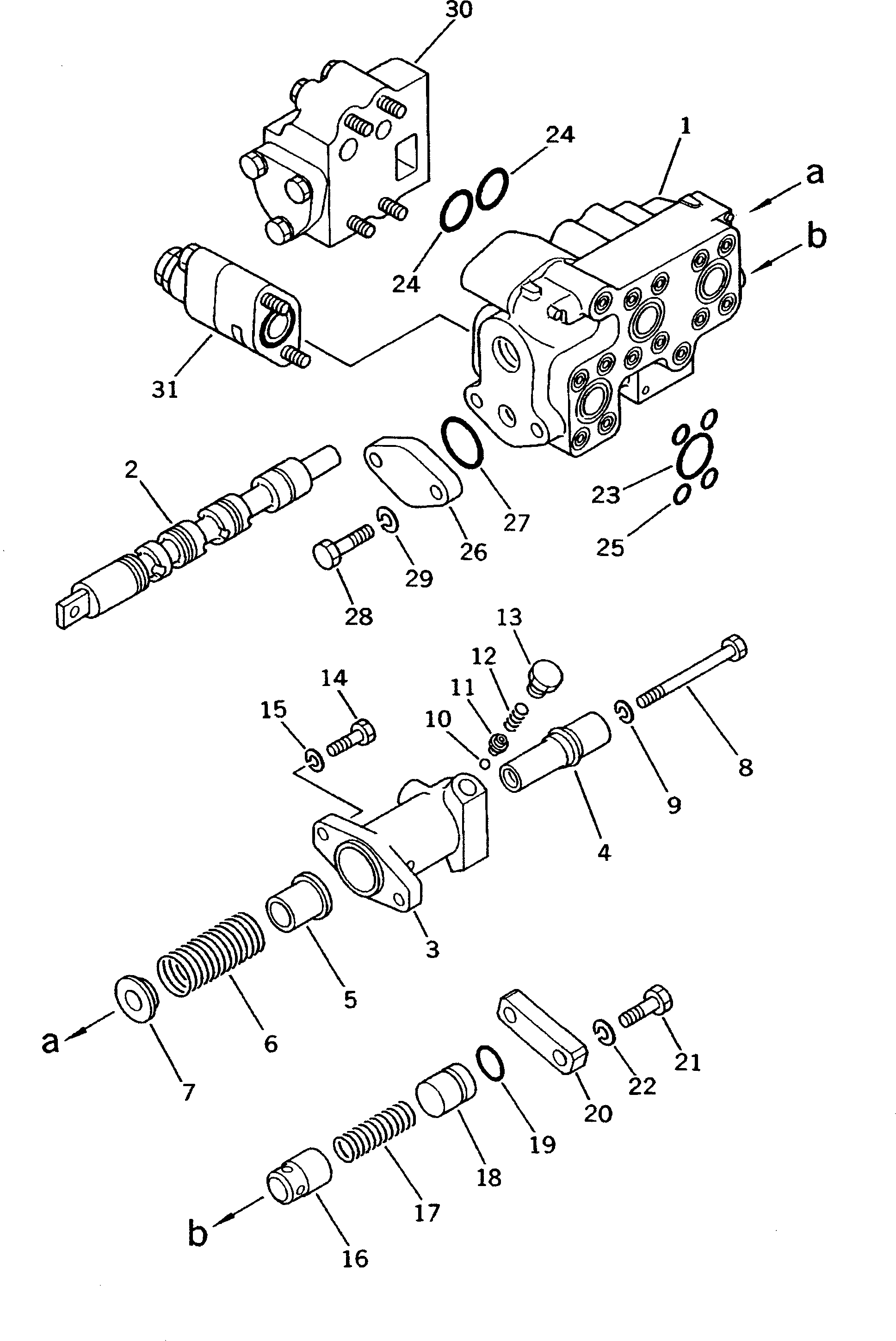 Клапан в сборе, всасывающий (701-20-62001) KOMATSU