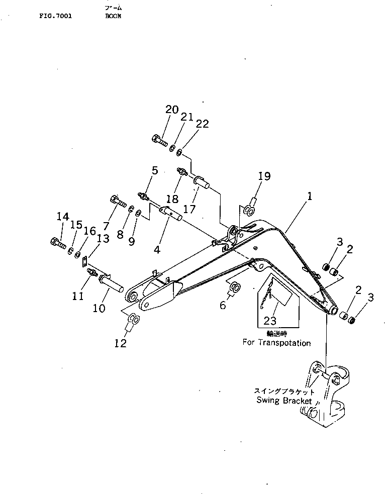 BRACKET,(FOR TRANSPOTATION) 21E-98-11181 KOMATSU