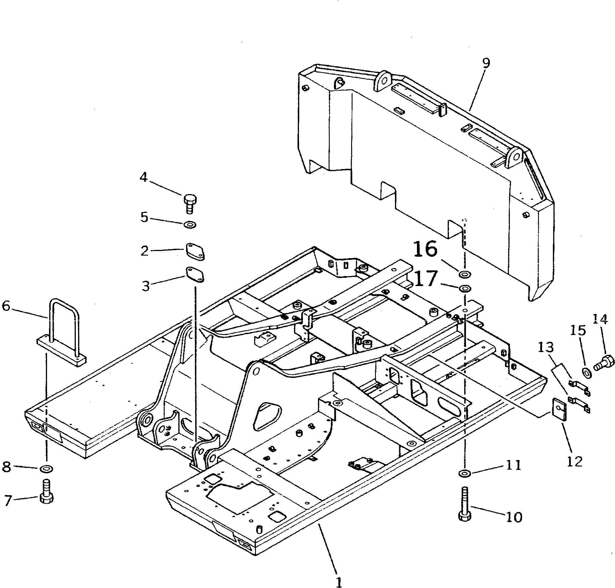 FRAME,(FOR ISO PATTERN) 20D-974-1130 KOMATSU