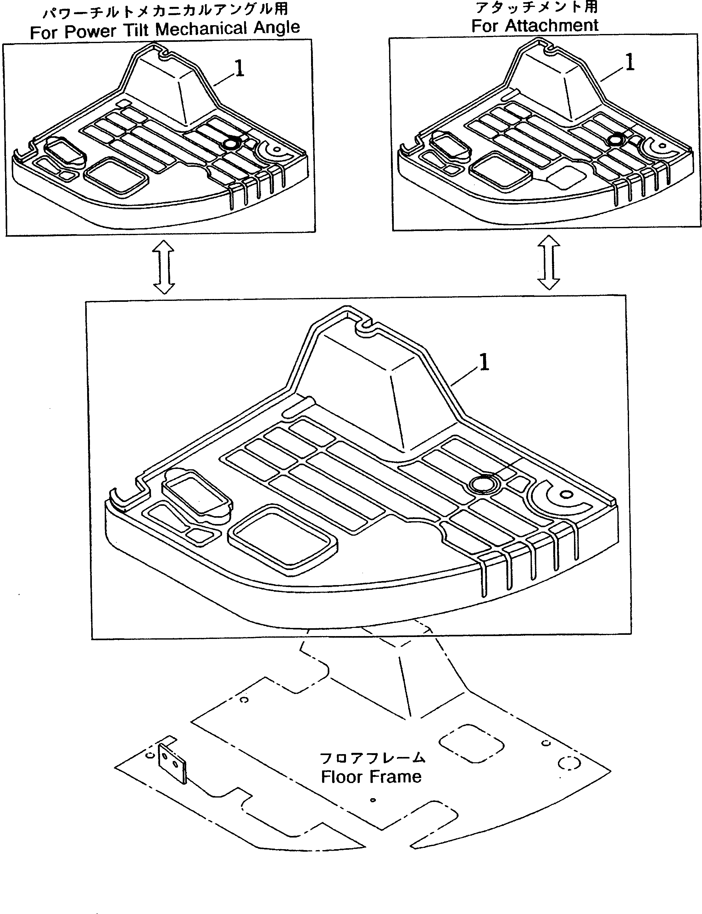 MAT,FLOOR (POWER TILT MECH. ANGLE) 21X-910-2210 KOMATSU