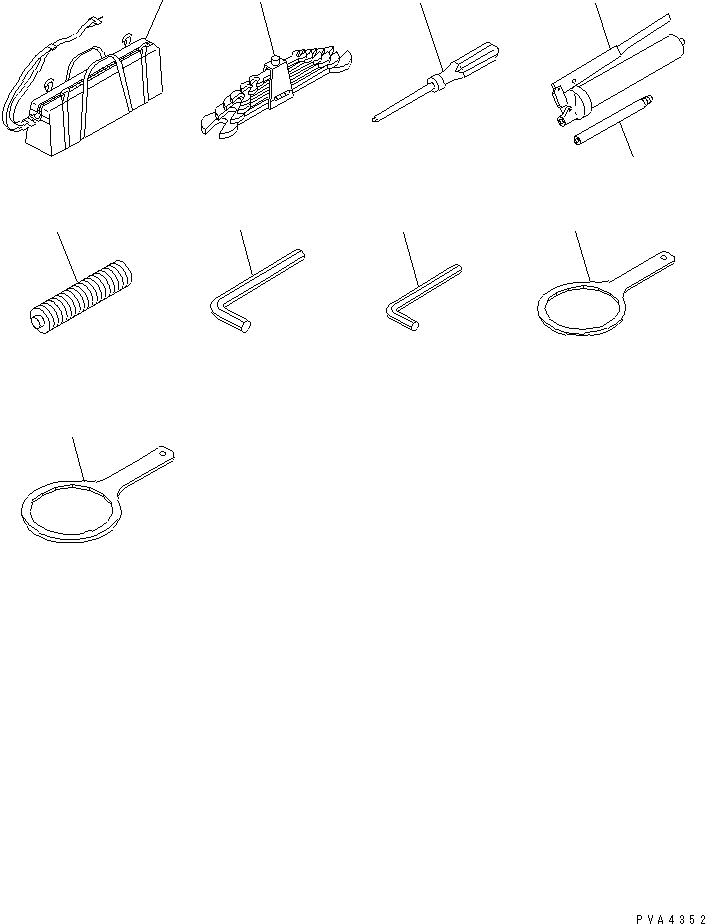 TOOL KIT 201-98-00010 KOMATSU