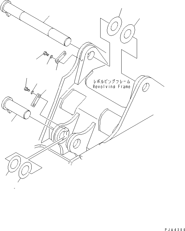 Палец 21W-70-21550 KOMATSU