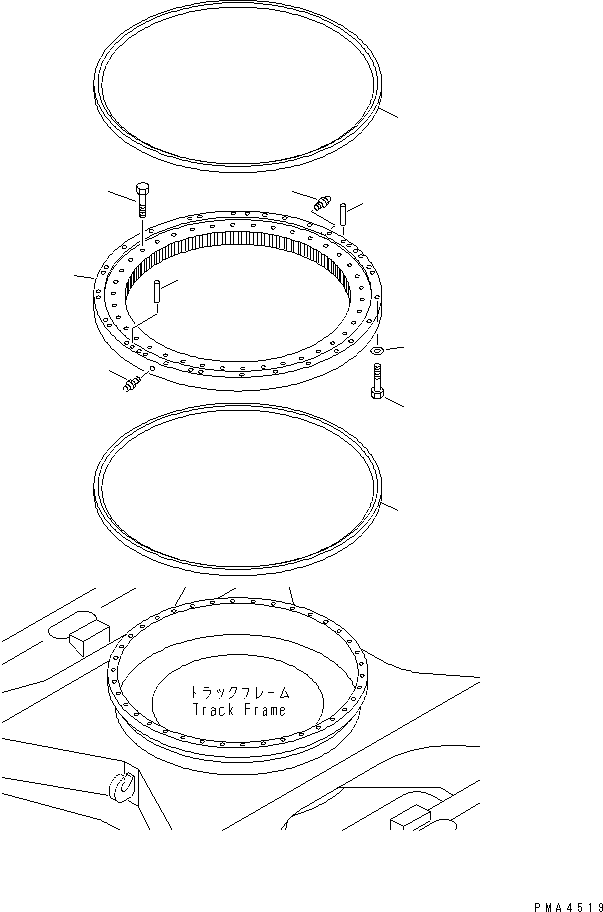 CIRCLE,SWING (FOR SUPPLY) 203-25-61101 KOMATSU