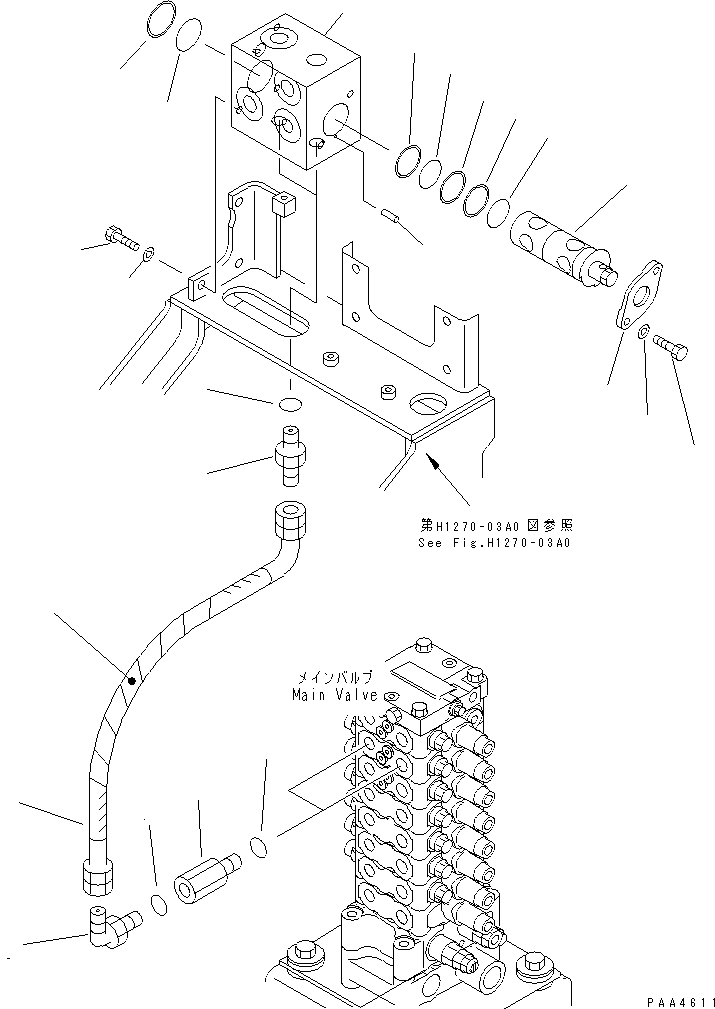 VALVE ASS'Y,SELECTOR 201-973-7200 KOMATSU
