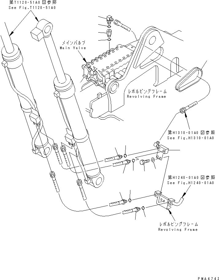 Шланг 21Y-62-11351 KOMATSU