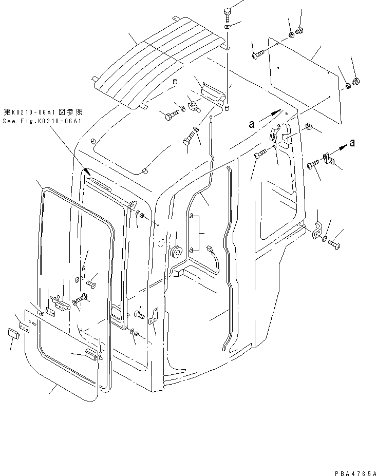 GLASS,LOWER 20U-54-24591 KOMATSU