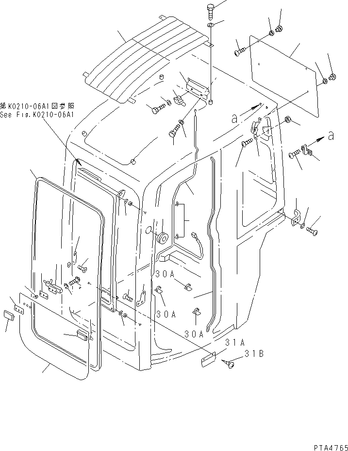 GLASS,REAR¤ UPPER 20U-54-24792 KOMATSU