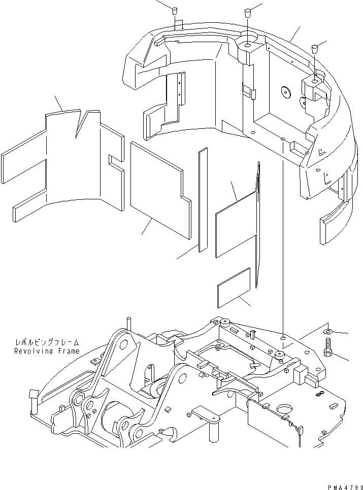 COUNTER WEIGHT 21Y-46-13111 KOMATSU