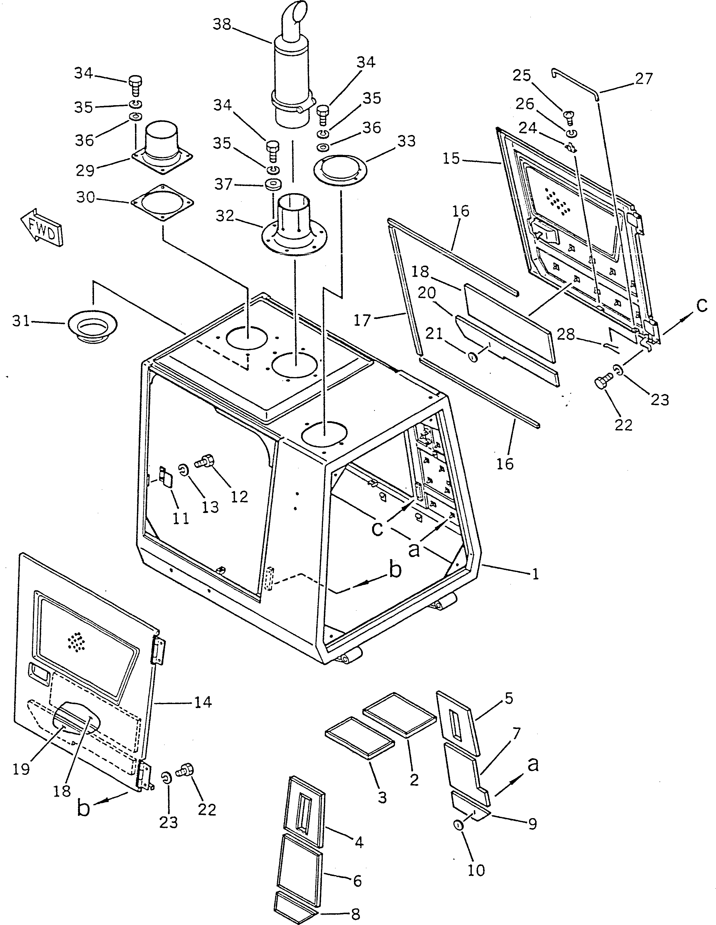 Лист 142-54-14740 KOMATSU